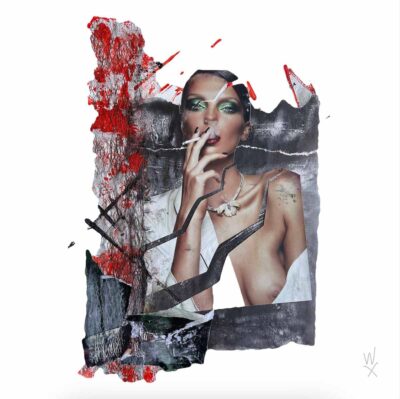 LAS RAJAS I. Collage mixto serie Arcano