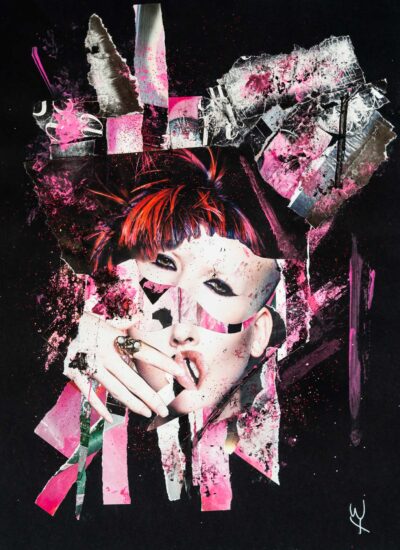 Afilade. Collage mixto serie Arcano