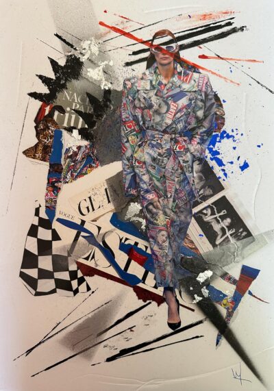 Chula. Collage mixto serie Arcano