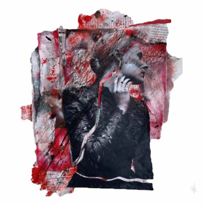 LAS RAJAS II. Collage mixto serie Arcano