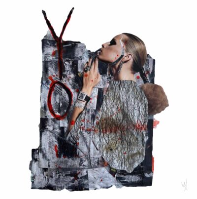 LAS RAJAS III. Collage mixto serie Arcano