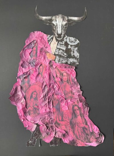 santa-collage-tecnica-mixta-serie-asta-ritual